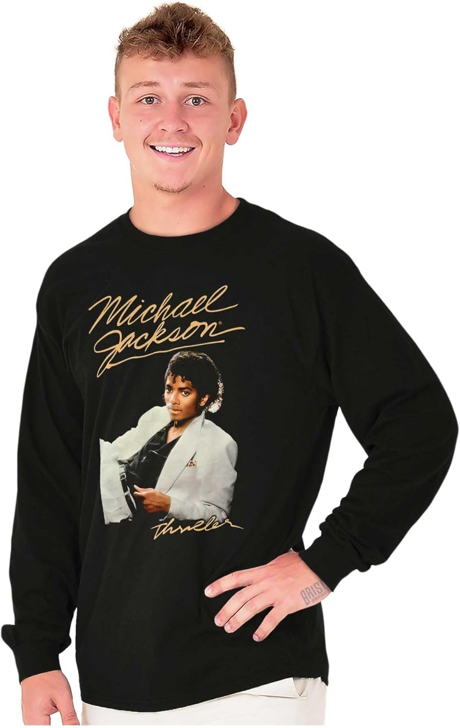image:imageMichael Jackson MJ Thriller Album Long Sleeve Tshirt Men WomenBlack