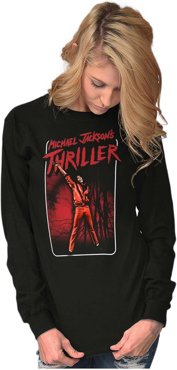 image:imageMichael Jackson Thriller Dance Music Long Sleeve Tshirt Men WomenBlack
