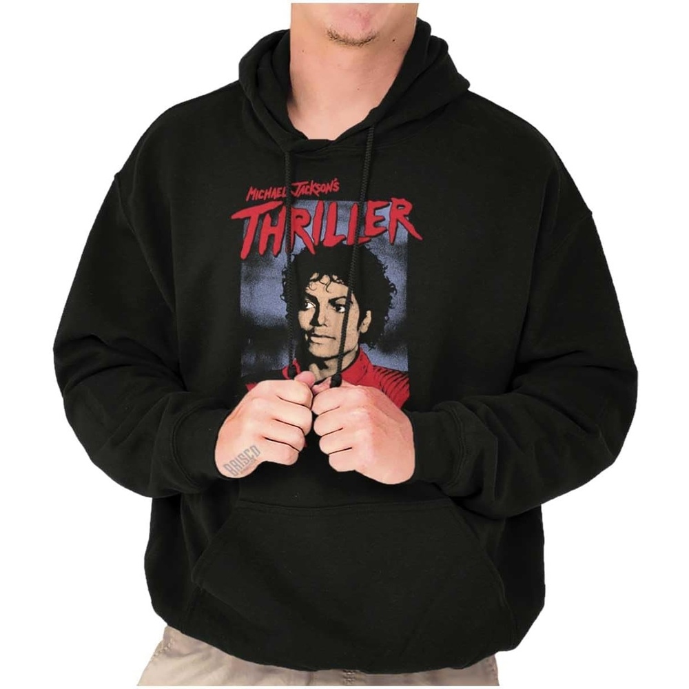 image:imageBrisco Brands Michael Jackson King of Pop Thriller Hoodie Sweatshirt Women MenBlack