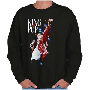 Michael Jackson Beat It King o f Pop Sweatshirt for Men or Women(Black)