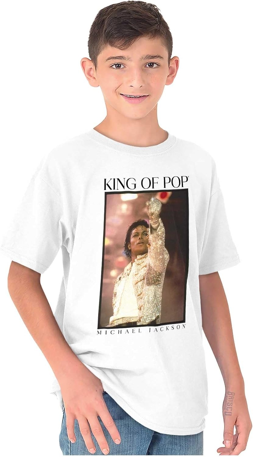 image:imageMichael Jackson King of Pop History Crewneck T Shirts Boy Girl