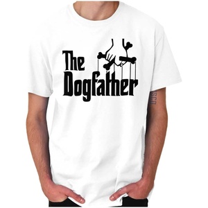 Funny Father’s Italian Mafia Puppet Movie Logo Men’s Graphic Tee Shirt(White)