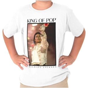 Michael Jackson King of Pop History Crewneck T Shirts Boy Girl