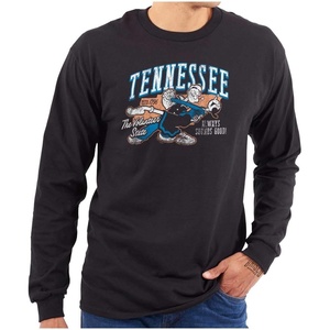 Brisco Brands Popeye Cartoon American States Long Sleeve Tshirt Men Women(Tennessee)