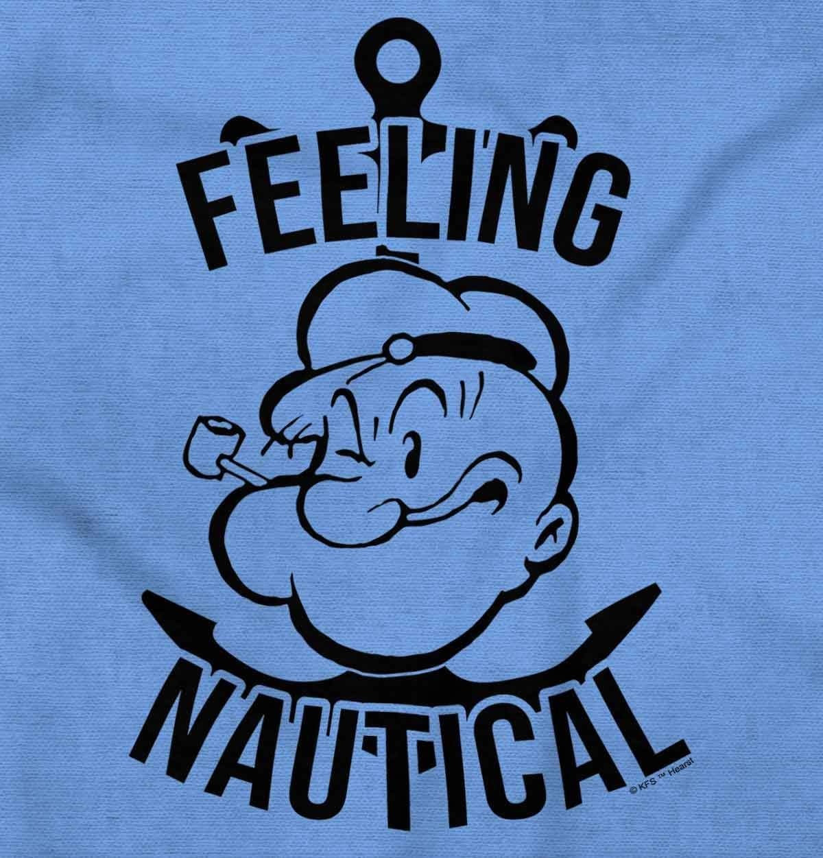 image:imageBrisco Brands Popeye The Sailor Feeling Nautical Sweatshirt for Men or WomenCarolina Blue