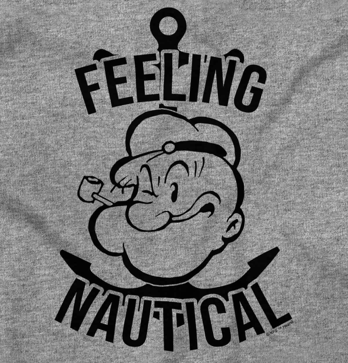 image:imageBrisco Brands Popeye The Sailor Feeling Nautical Sweatshirt for Men or WomenSport Grey