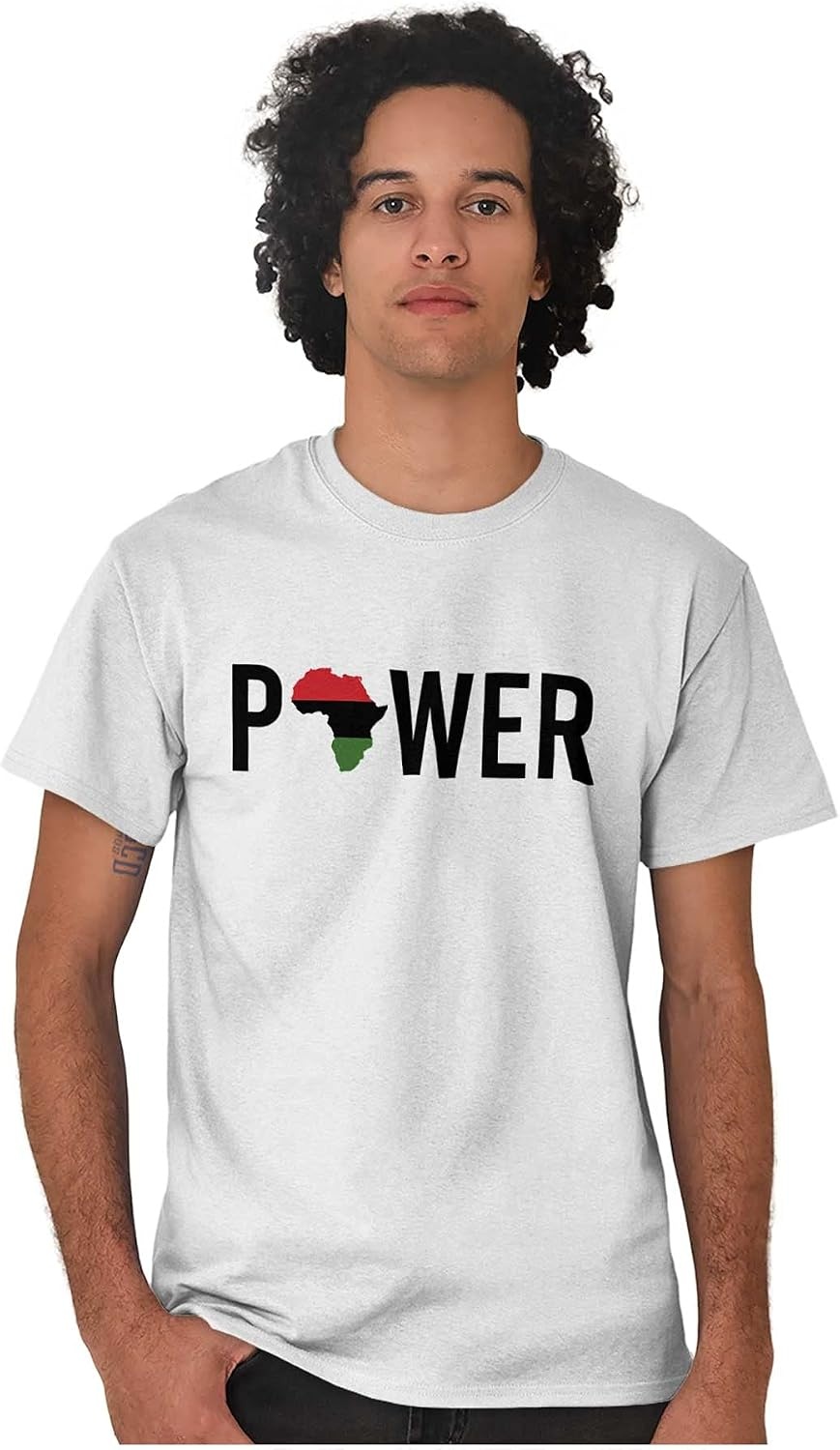 image:imageBrisco Brands Africa Black Power African Flag Graphic T Shirt Men or WomenWhite