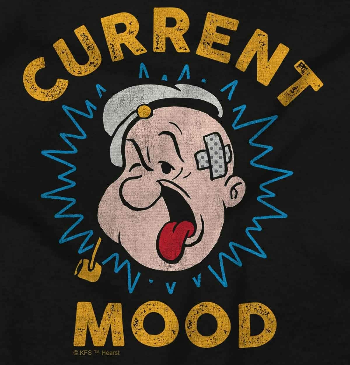 image:imageBrisco Brands Current Mood Popeye The Sailor Man Zip Up Hoodie Mens Womens