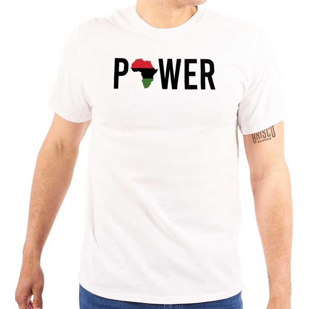 image:imageBrisco Brands Africa Black Power African Flag Graphic T Shirt Men or WomenWhite