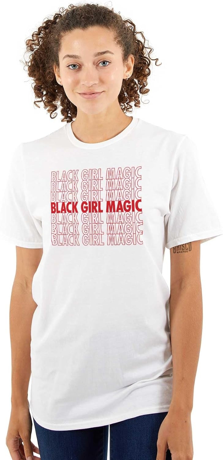 image:imageBlack Girl Magic Cute Melanin Queen Womens Graphic T Shirt TeesWhite