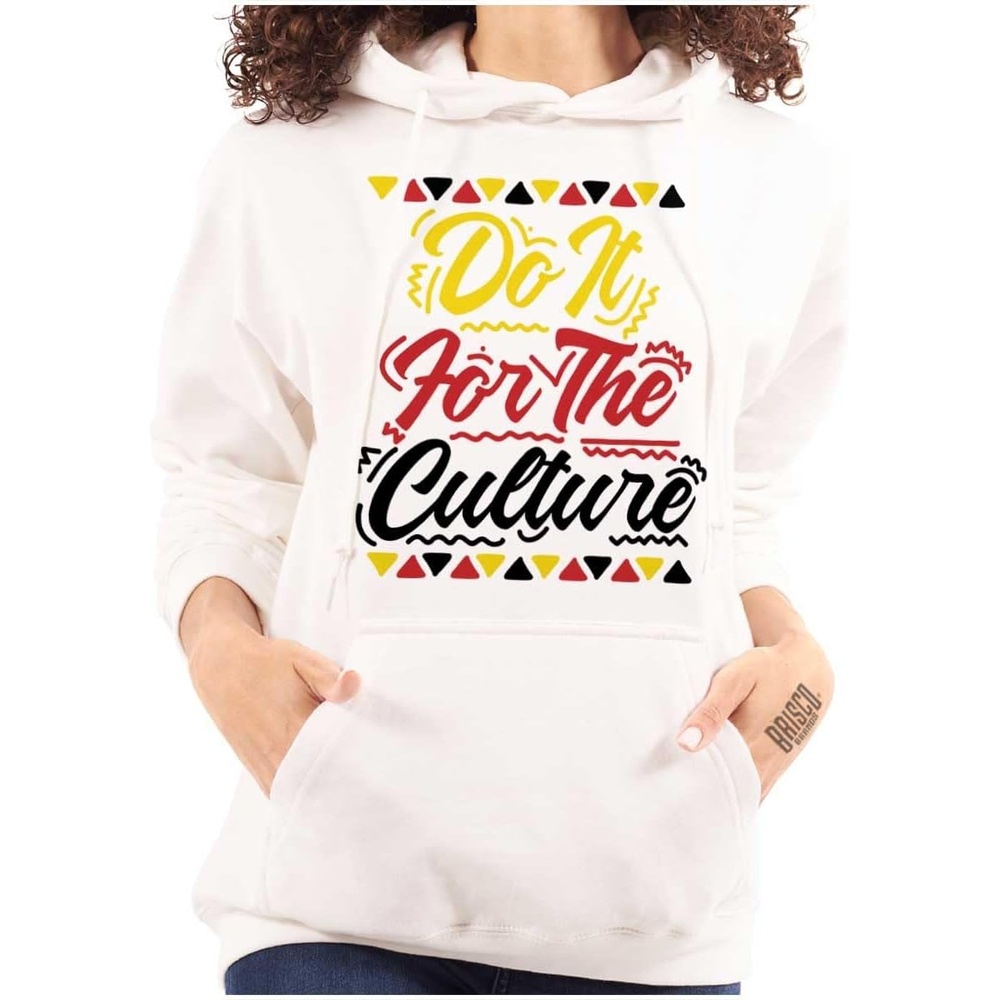 image:imageBrisco Brands Black History Do it For the Culture Hoodie Sweatshirt WomenWhite