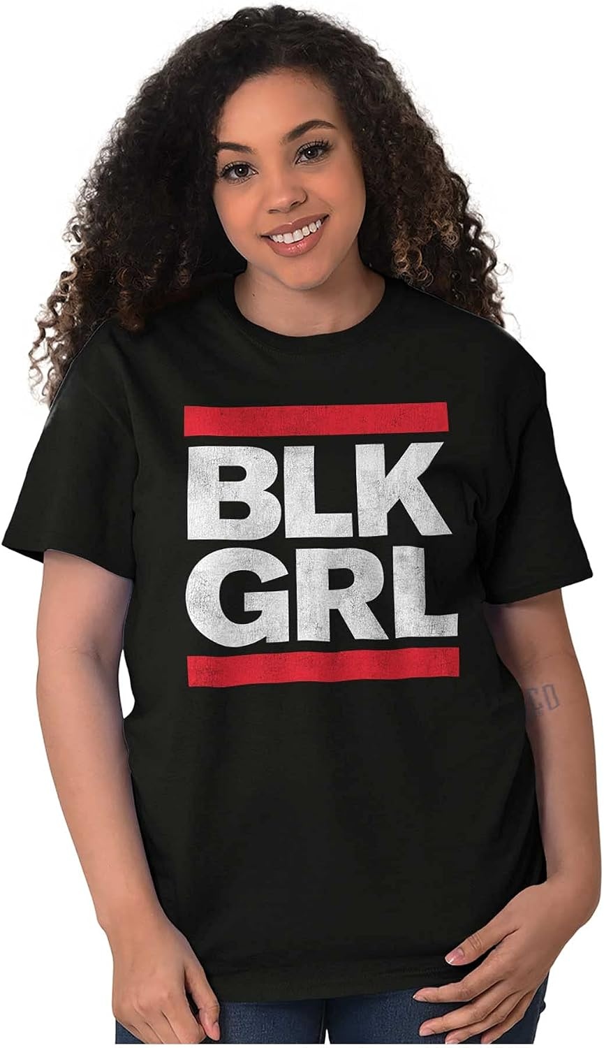 image:imageBLK Girl Cute Black Pride 90s Hip Hop Womens Graphic T Shirt TeesBlack