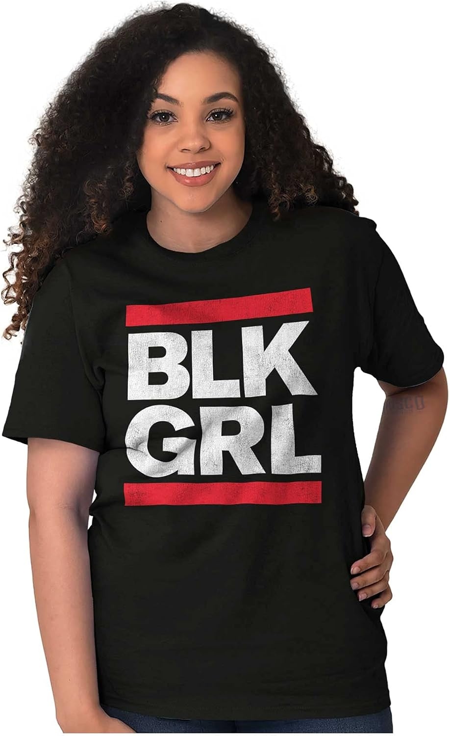 image:imageBLK Girl Cute Black Pride 90s Hip Hop Womens Graphic T Shirt TeesBlack