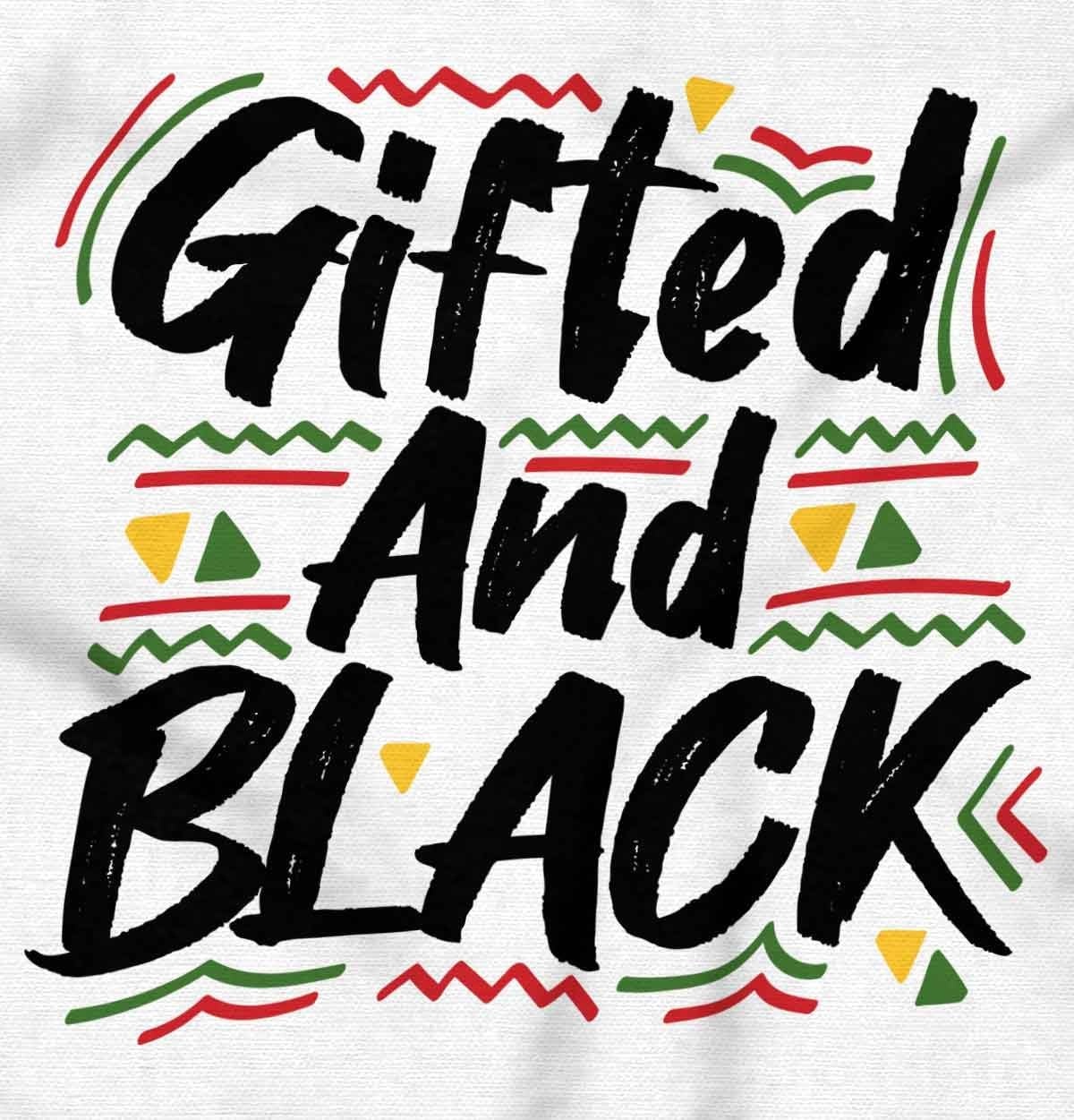 image:imageBrisco Brands Gifted and Black History Empowerment Hoodie Sweatshirt WomenWhite