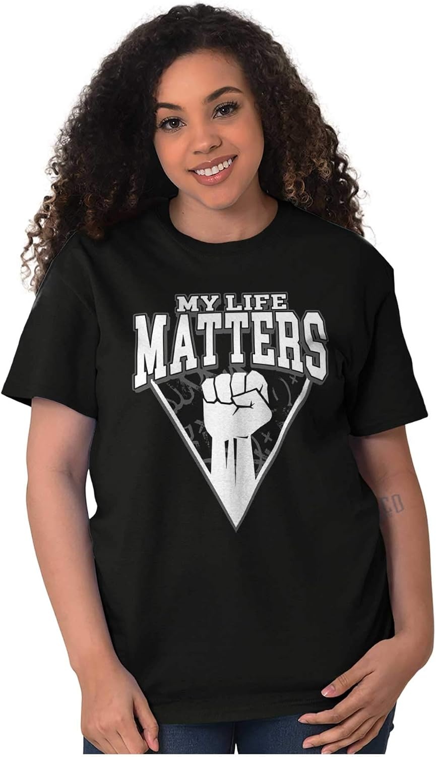 image:imageBrisco Brands My Life Matters Black Power Fist Graphic T Shirt Men or WomenBlack