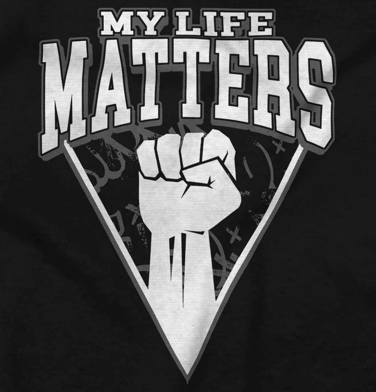 image:imageBrisco Brands My Life Matters Black Power Fist Graphic T Shirt Men or WomenBlack