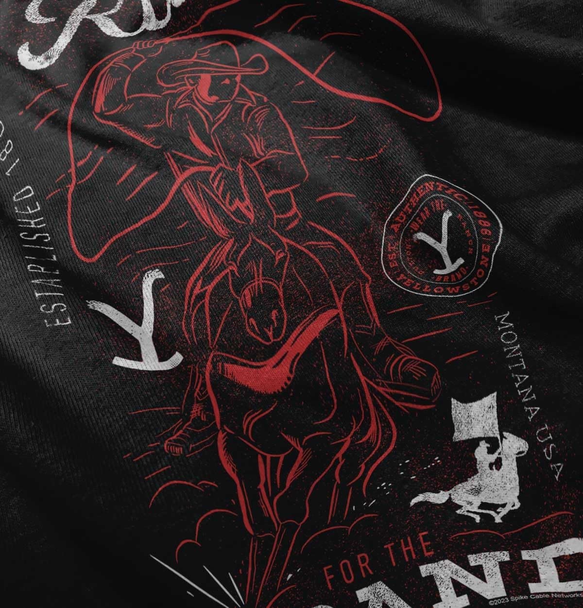 image:imageYellowstone Cowboy Ride for The Brand Toddler Boy Girl T ShirtBlack