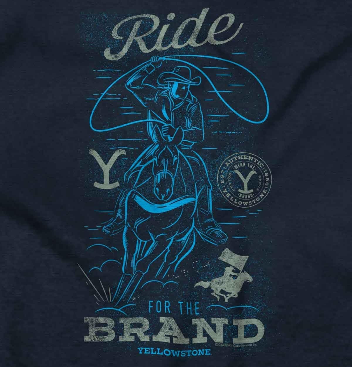 image:imageYellowstone Cowboy Ride for The Brand Toddler Boy Girl T ShirtNavy