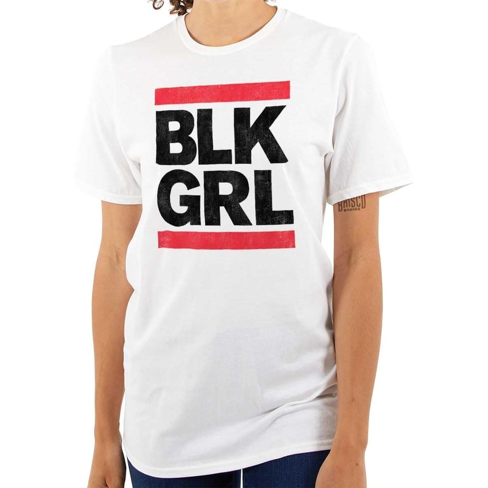 image:imageBLK Girl Cute Black Pride 90s Hip Hop Womens Graphic T Shirt TeesWhite