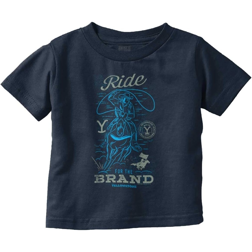 image:imageYellowstone Cowboy Ride for The Brand Toddler Boy Girl T ShirtNavy