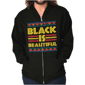 Brisco Brands Black is Beautiful African Tribal Zip Up Hoodie Mens Womens
