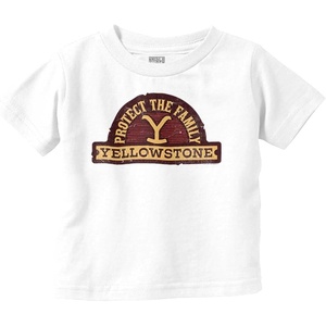 Y Yellowstone Protect the Family Toddler Boy Girl T Shirt(White)