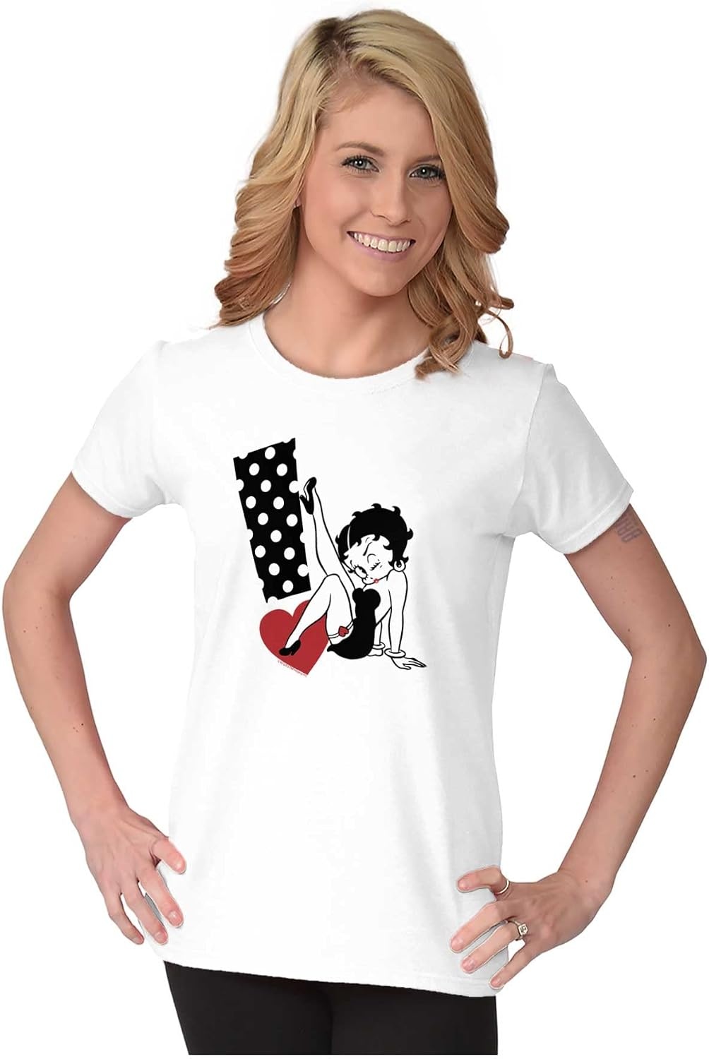 image:imageBetty Boop Cartoon Sassy Exclamation Womens Slim Fit Graphic Tee