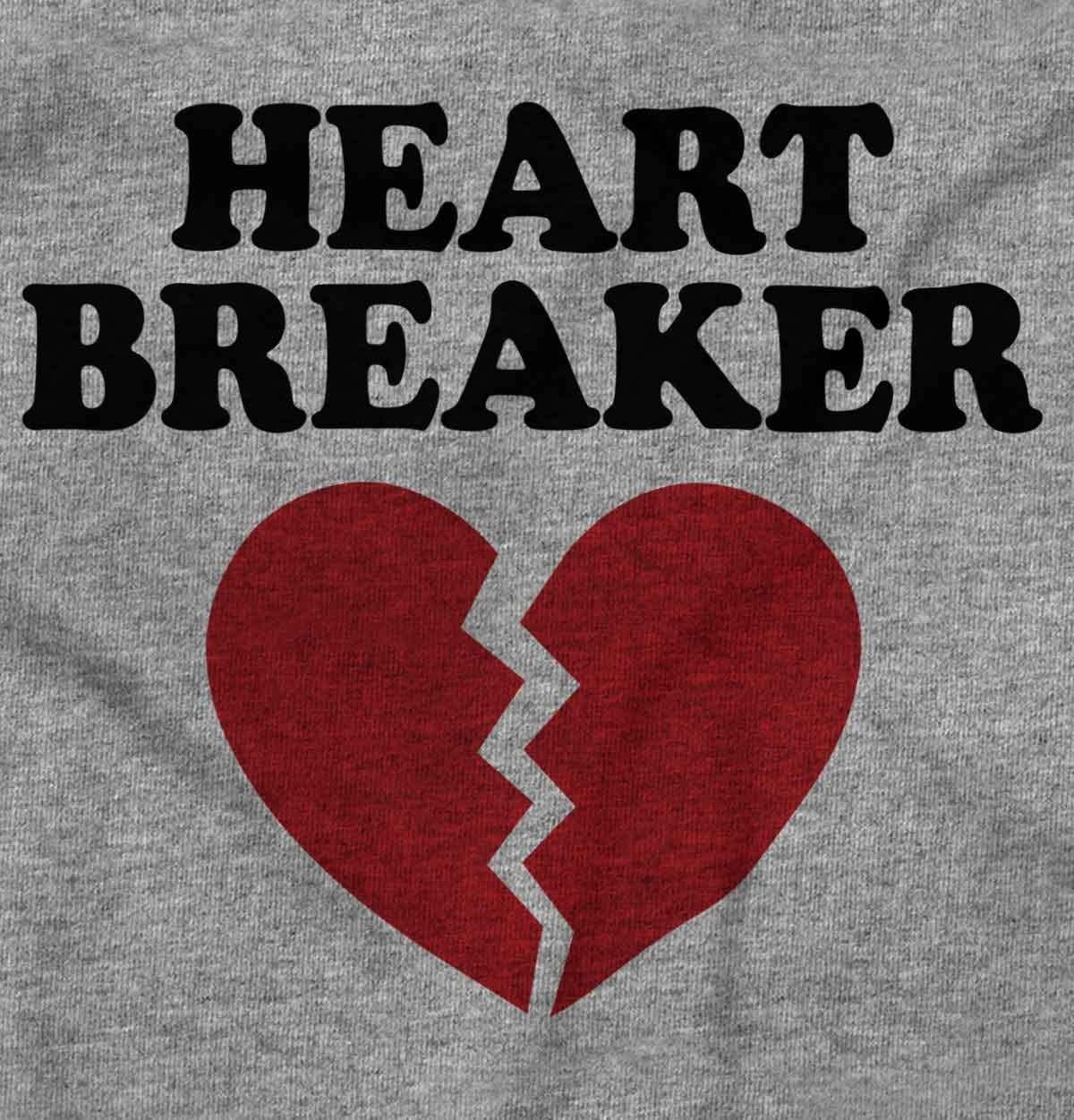 image:imageBrisco Brands Heartbreaker Valentines Day Break Up Hoodie Sweatshirt Women MenSport Grey