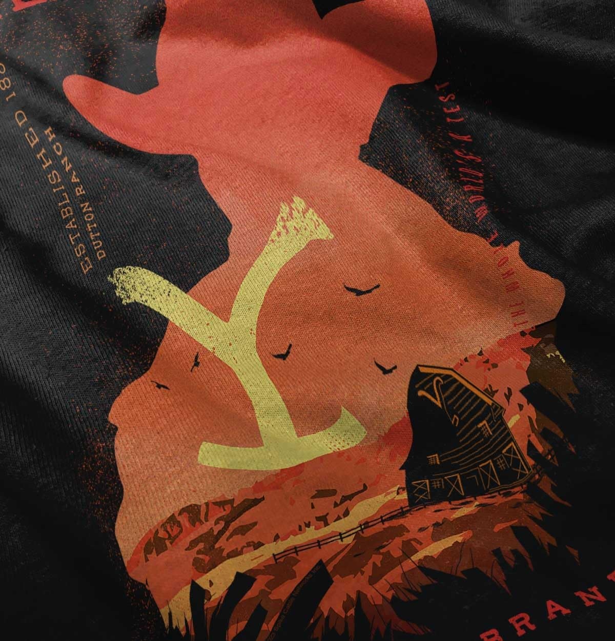 image:imageBrisco Brands Y Yellowstone Cowboy Wear The Brand Toddler Boy Girl T ShirtBlack