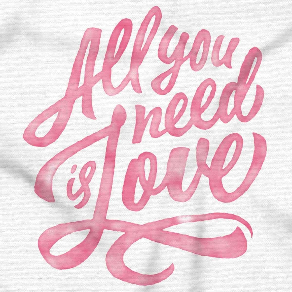 image:imageAll You Need Love Cute Romantic Quote Womens Graphic T Shirt TeesWhite