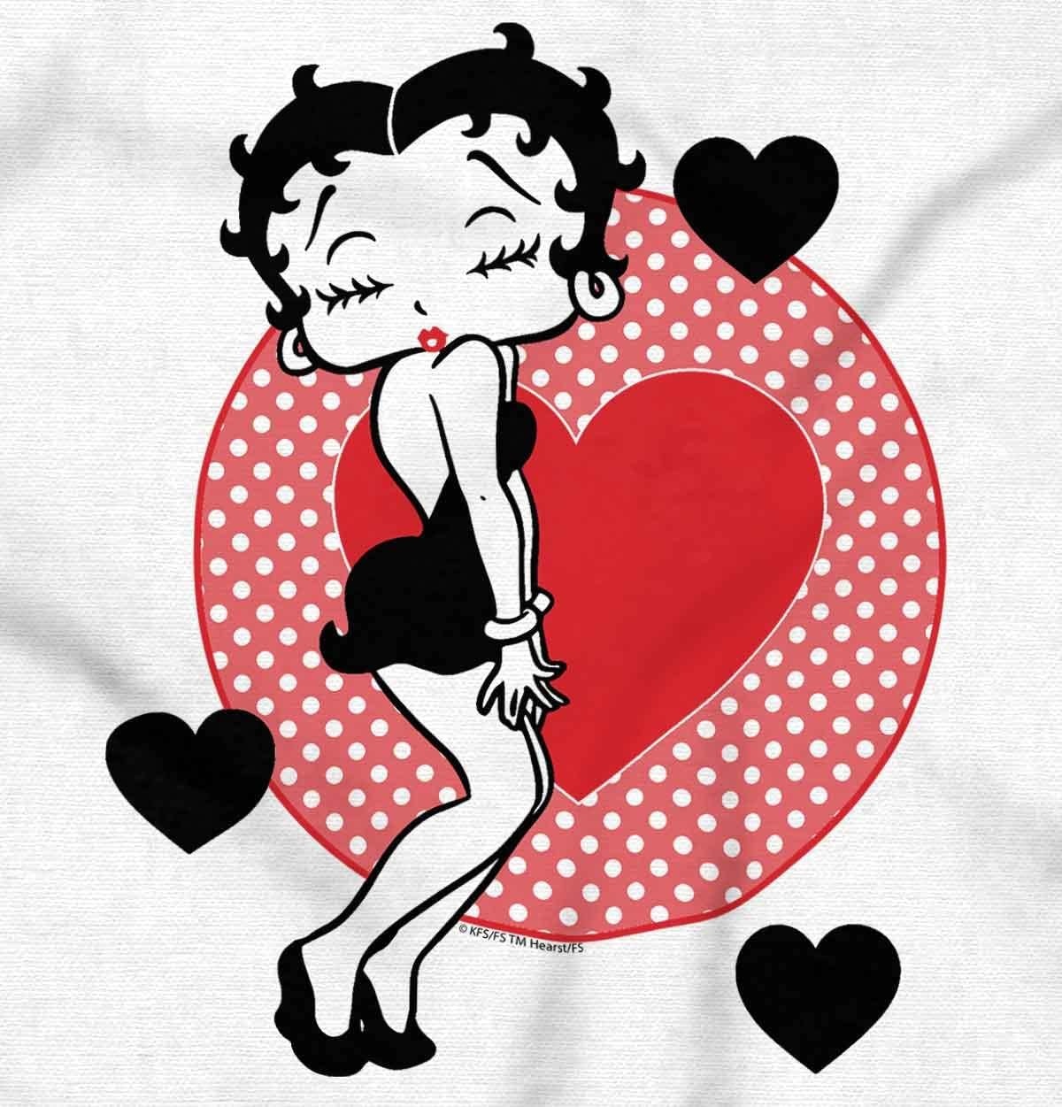 image:imageBetty Boop Cute Sassy Kissy Face Womens Slim Fit Graphic Tee
