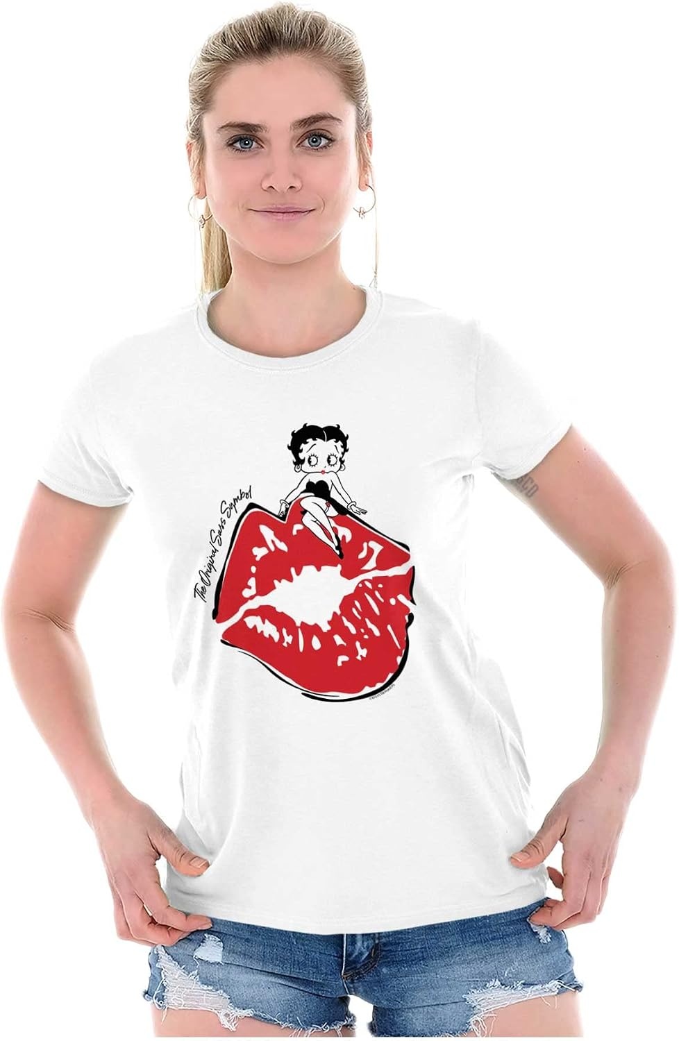 image:imageBetty Boop The Original Sass Symbol Womens Slim Fit Graphic Tee