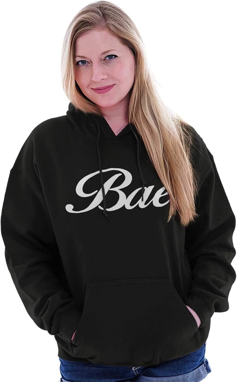 image:imageClassic Teaze Bae Relationship Boyfriend Girlfriend Hoodie Sweatshirt WomenBlack