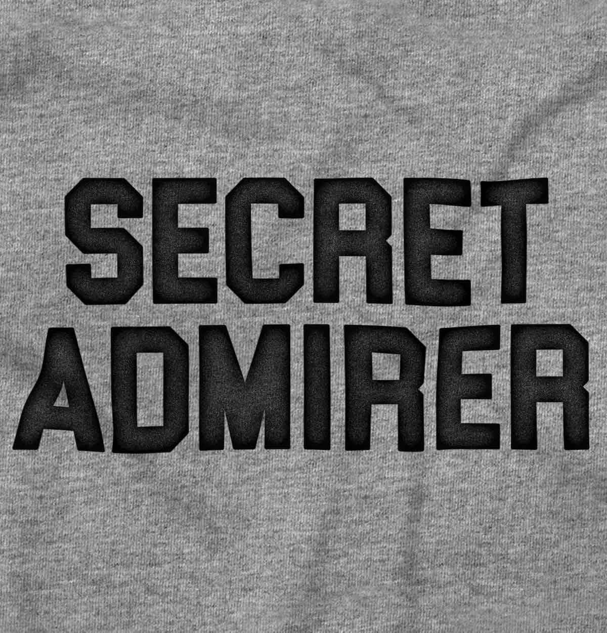 image:imageSecret Admirer Funny Valentines Day Graphic T Shirt Men or WomenSport Grey