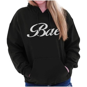 Classic Teaze Bae Relationship Boyfriend Girlfriend Hoodie Sweatshirt Women(Black)