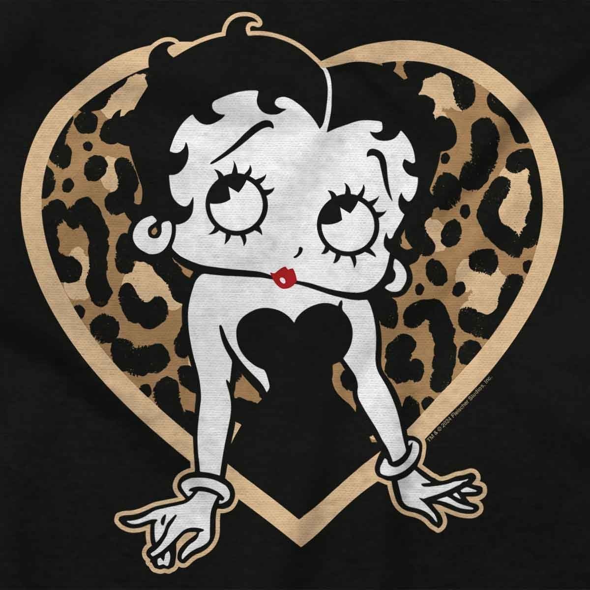 image:imageBetty Boop Leopard Print Heart Toddler Baby Girl T ShirtBlack