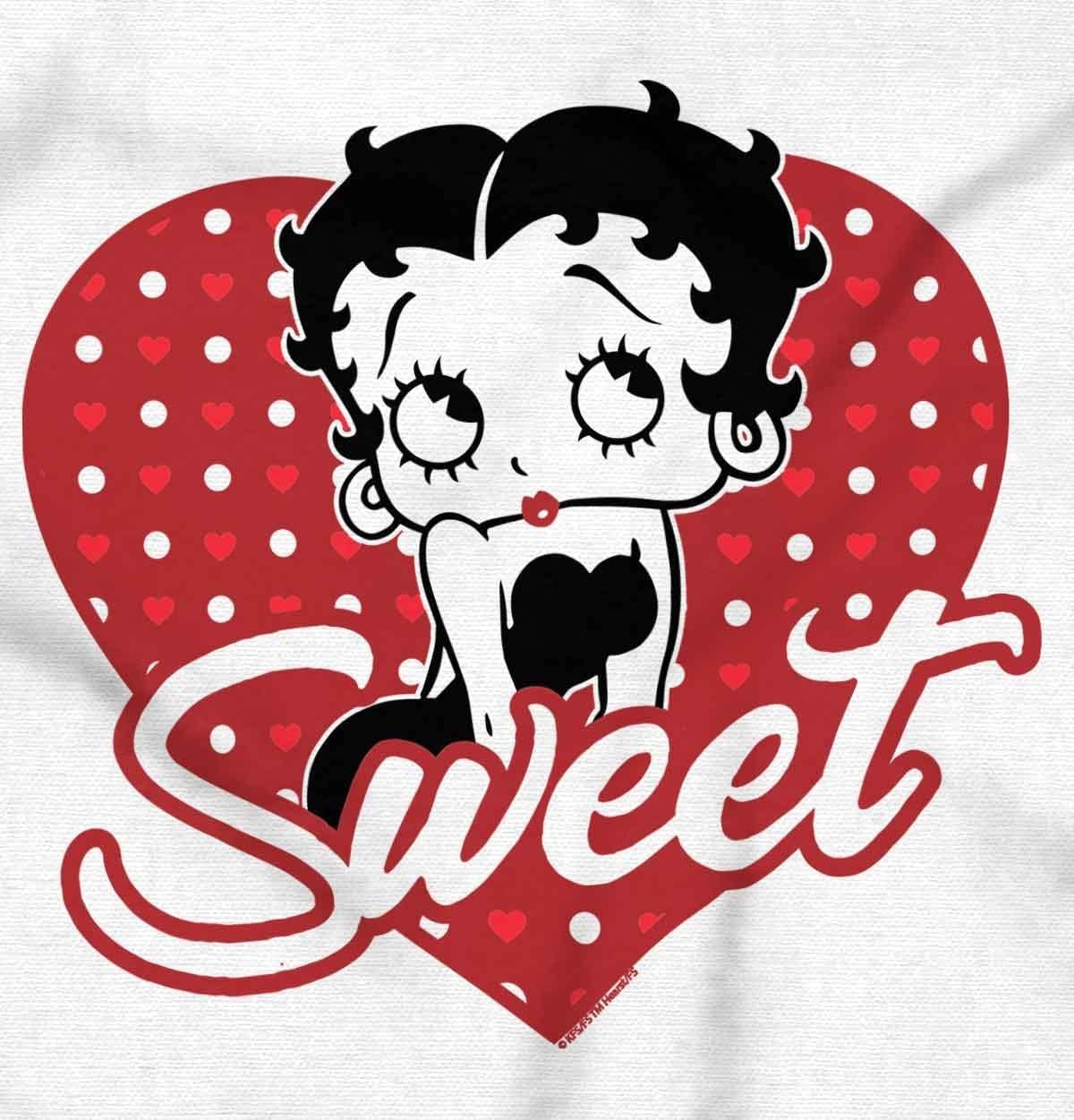 image:imageBetty Boop Sweetheart Love Cute Womens Slim Fit Graphic Tee