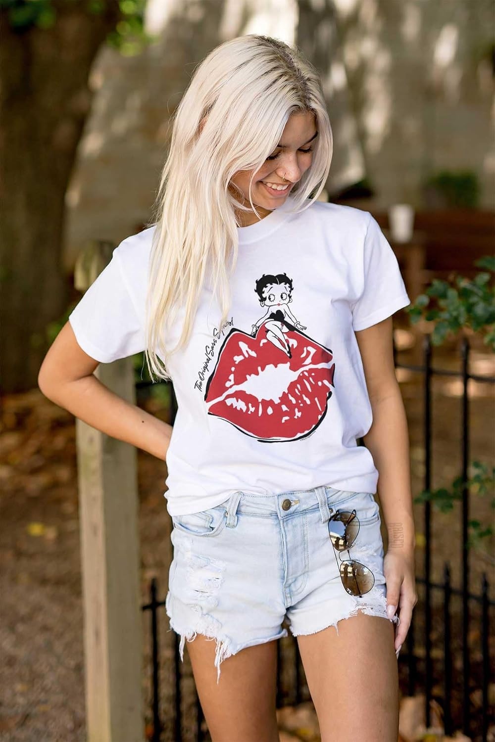 image:imageBetty Boop The Original Sass Symbol Womens Graphic T Shirt TeesWhite