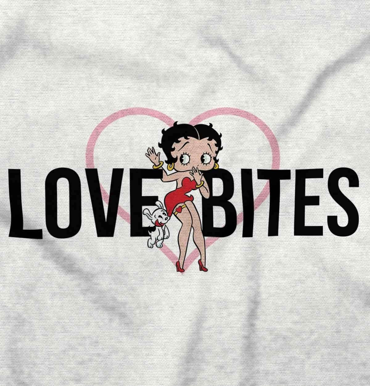 image:imageBrisco Brands Betty Boop Love Bites Single Girls Hoodie Sweatshirt WomenWhite