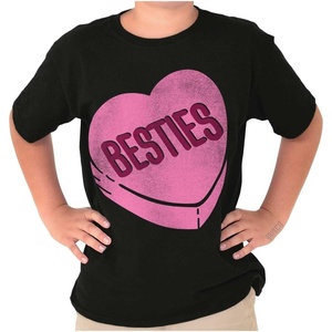 Galantine’s Besties Candy Heart Girls Kids T Shirt Tees