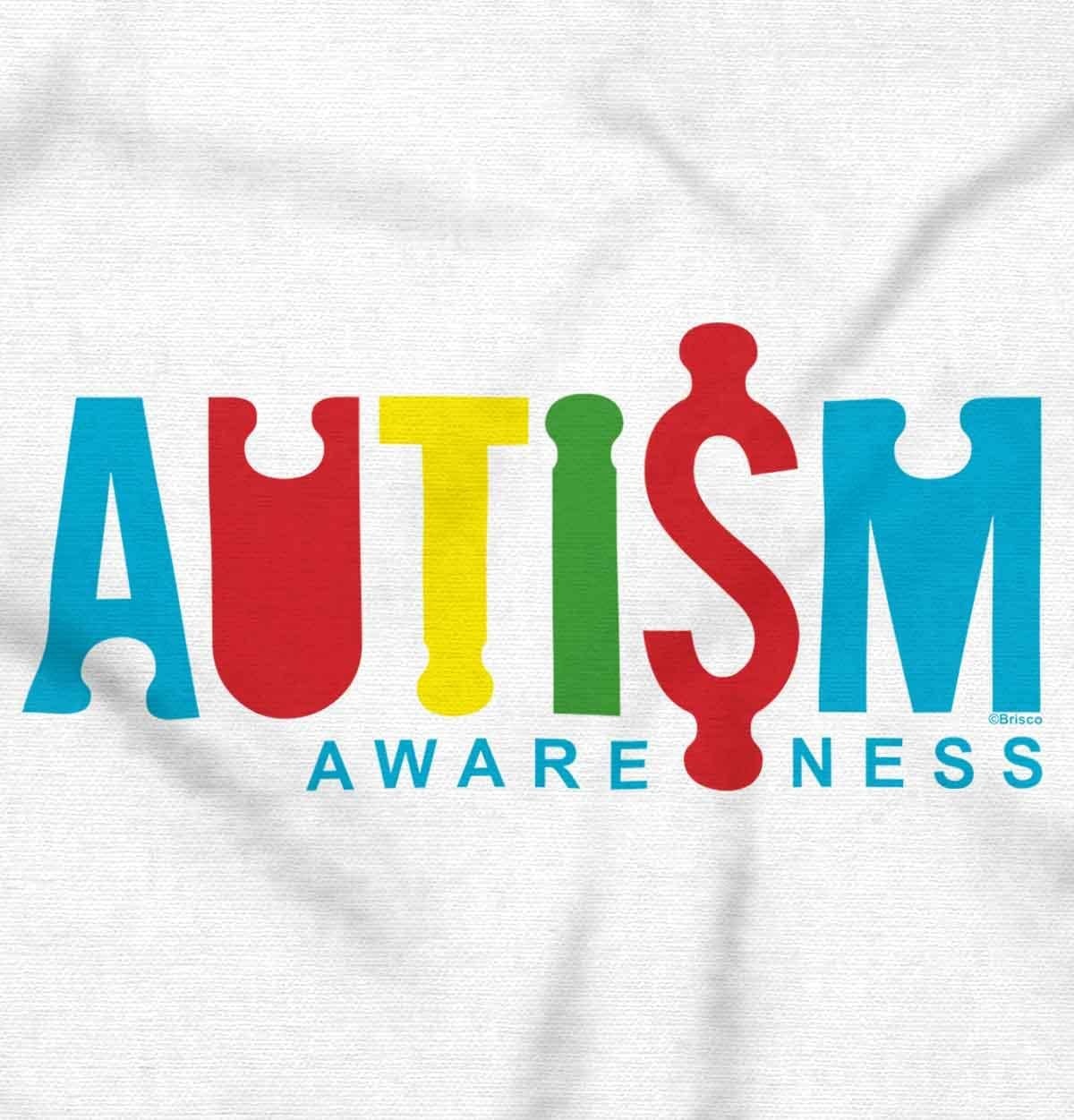 image:imageBrisco Brands Autism Awareness Advocate Puzzle Sweatshirt for Men or WomenWhite