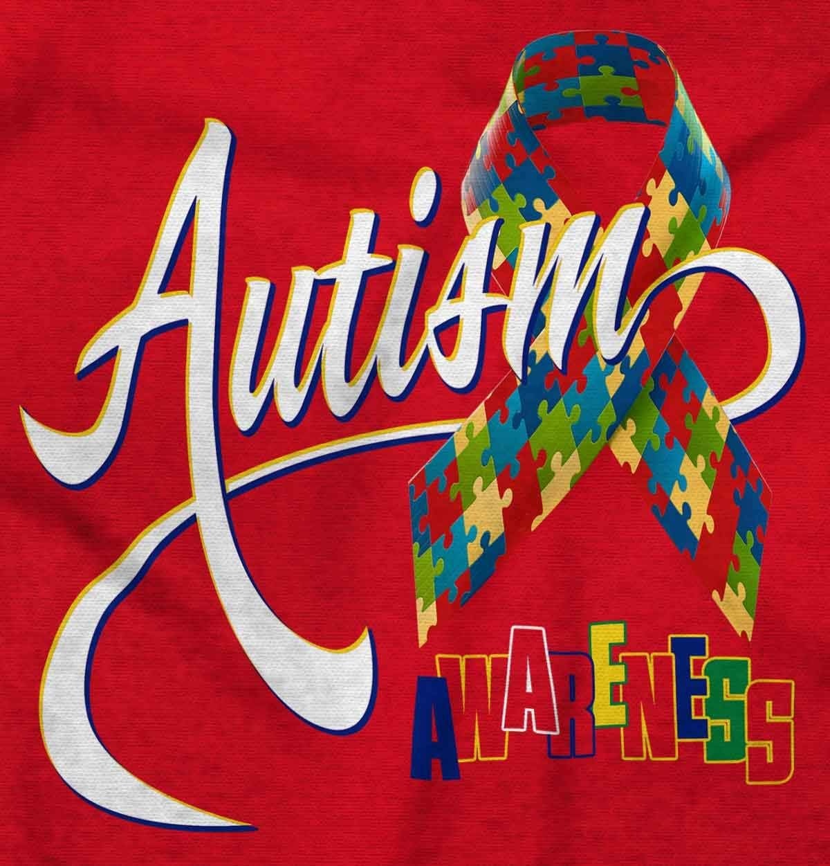 image:imageBrisco Brands Autism Awareness Disabled Autistic Sweatshirt for Men or WomenRed