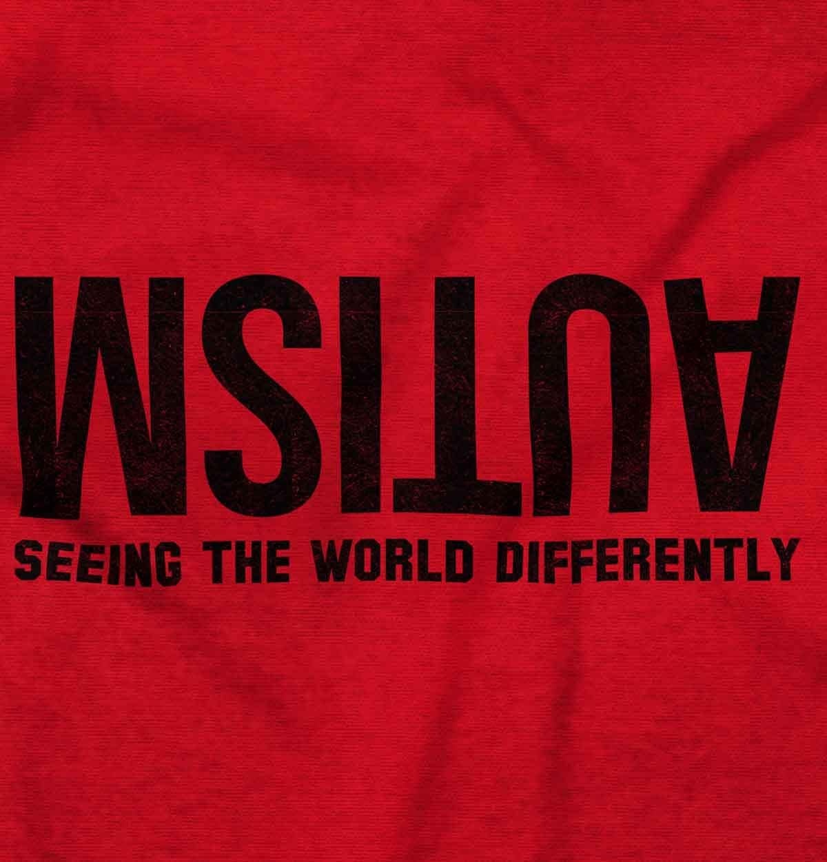 image:imageBrisco Brands Autism Seeing the World Differently Sweatshirt for Men or WomenRed