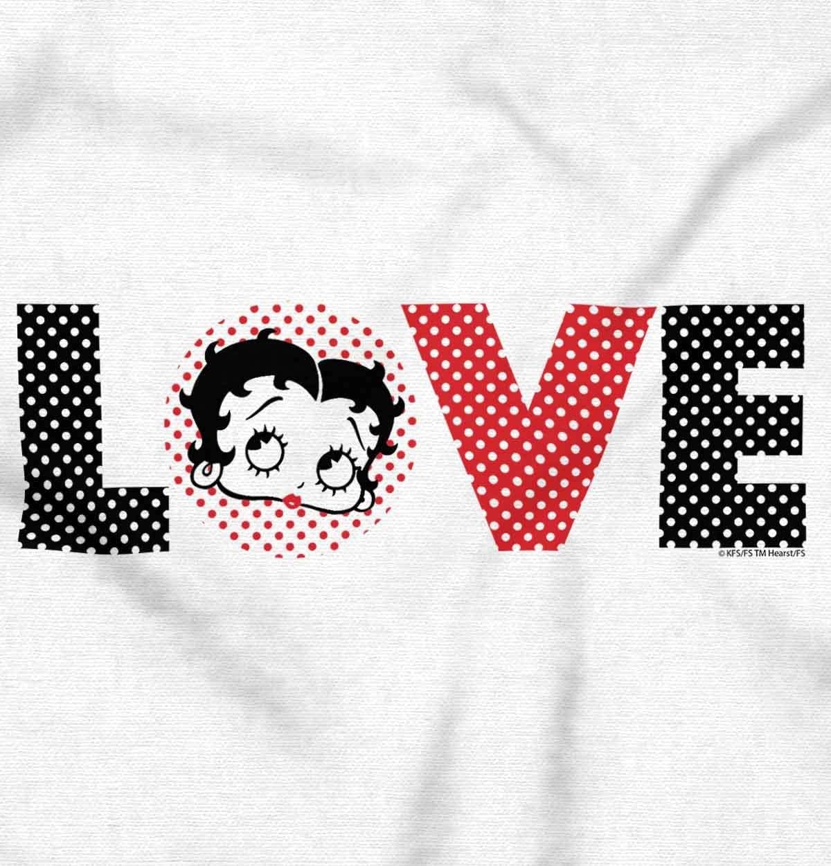image:imageBrisco Brands Betty Boop Cartoon Polka Dots Love Hoodie Sweatshirt Women