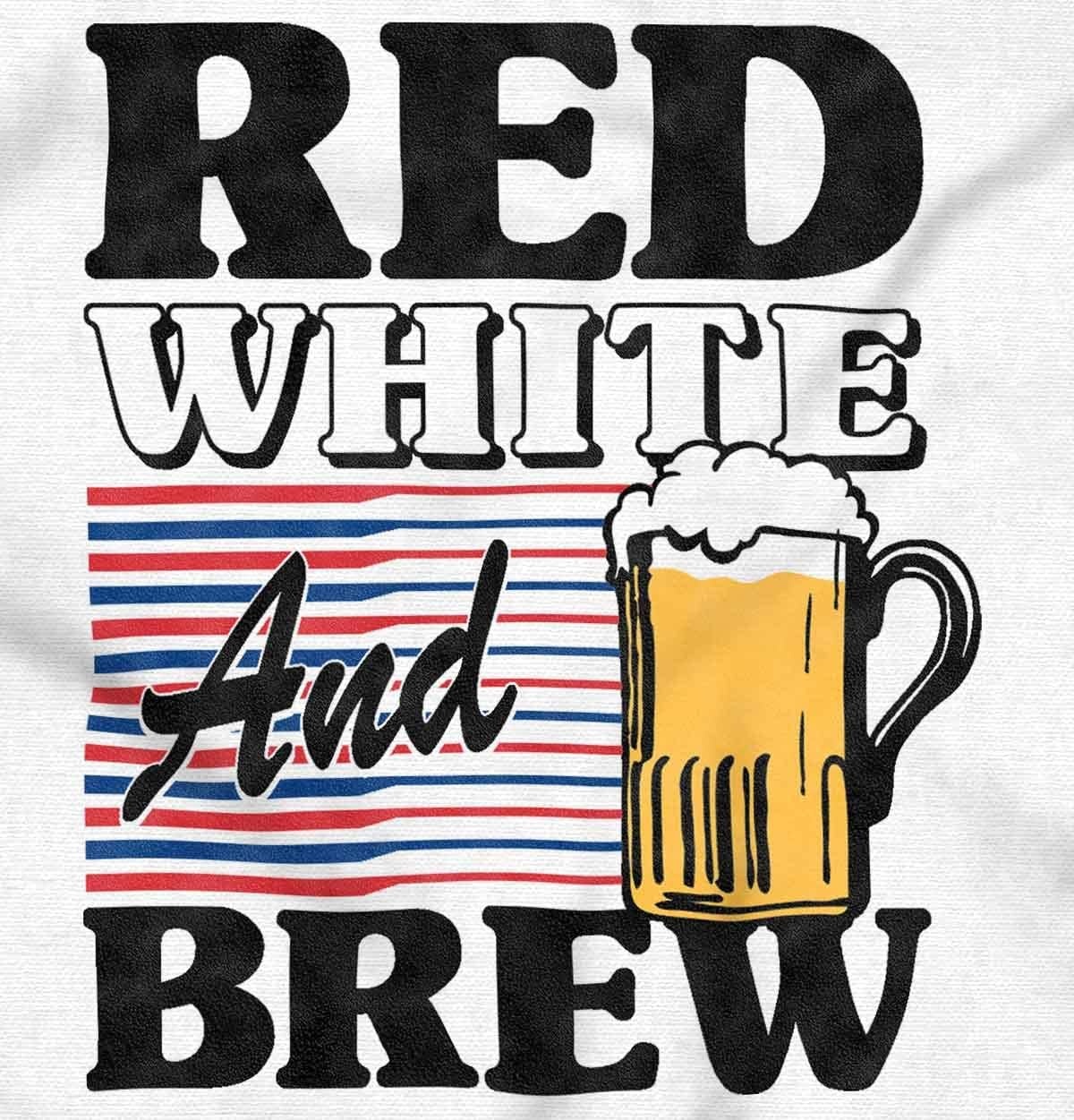 image:imageBrisco Brands Patriotic Drinking Beer Drinker Flag Hoodie Sweatshirt Women MenWhite