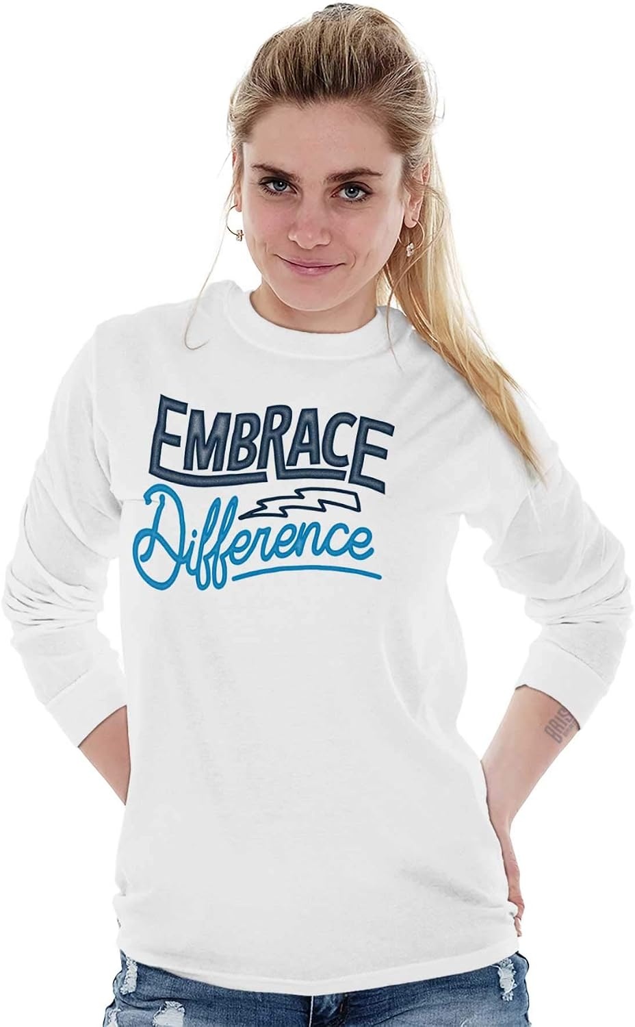 image:imageEmbrace Differences Autism Awareness Long Sleeve Tshirt Men Women