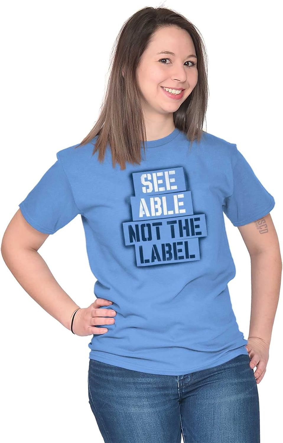 image:imageSee Able Not Label Autism Awareness Graphic T Shirt Men or WomenCarolina Blue