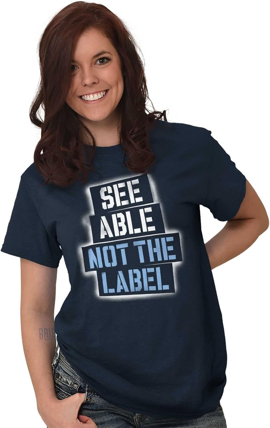 image:imageSee Able Not Label Autism Awareness Graphic T Shirt Men or WomenNavy