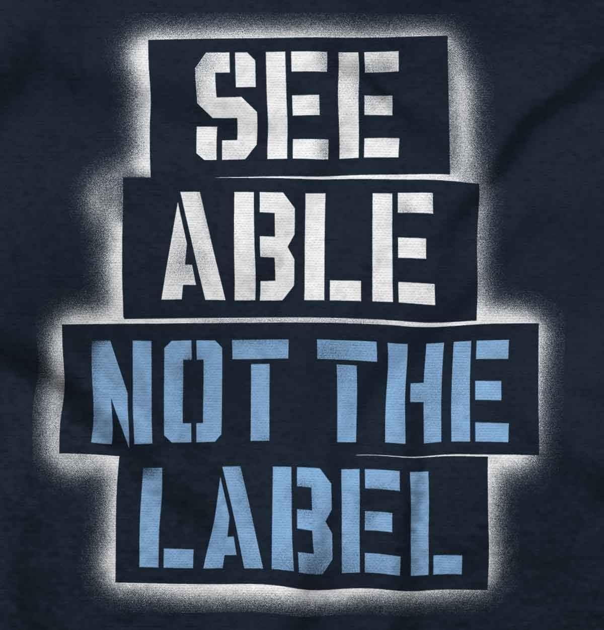 image:imageSee Able Not Label Autism Awareness Graphic T Shirt Men or WomenNavy