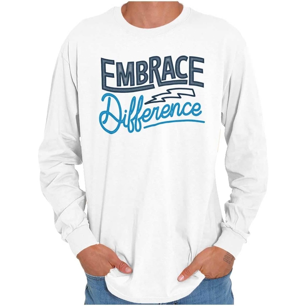 image:imageEmbrace Differences Autism Awareness Long Sleeve Tshirt Men Women